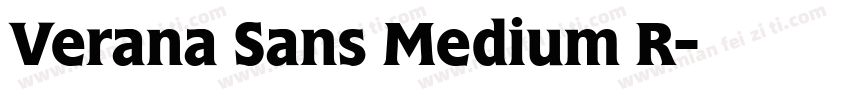 Verana Sans Medium R字体转换